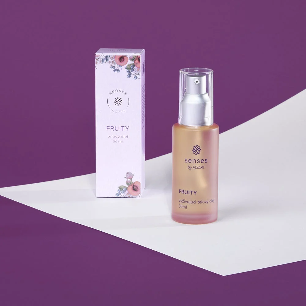 Kvitok Senses Óleo corporal nutritivo Fruity (50 ml) - com aroma de framboesa, groselha e baunilha