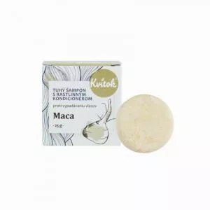 Kvitok Champô sólido com condicionador Maca (25 g) - estimula o crescimento do cabelo