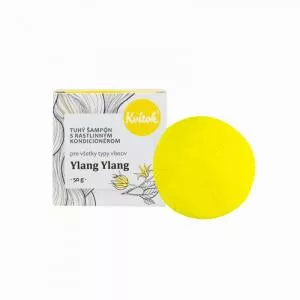 Kvitok Champô rígido com amaciador para cabelos claros Ylang Ylang XXL (50 g) - espumas maravilhosamente