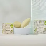 Kvitok Champô sólido com condicionador anti-caspa Moringa (25 g) - cabelo brilhante e sem caspa