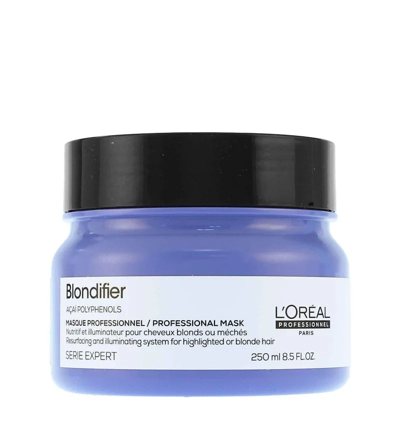 Professionnel Serie Expert Blondifier máscara iluminadora para cabelos com mechas ou loiros 250 ml