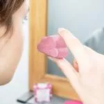 Lamazuna Sabonete de limpeza facial rígido para pele seca e sensível - hibisco (25 g)