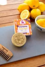 Lamazuna Champô sólido para cabelos loiros e claros - limão (70 g)