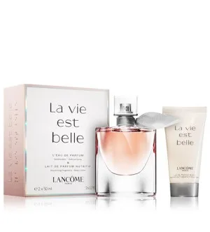 Conjunto presente Lancôme La Vie Est Belle para mulheres, água de perfume 50 ml + loção corporal 50 ml