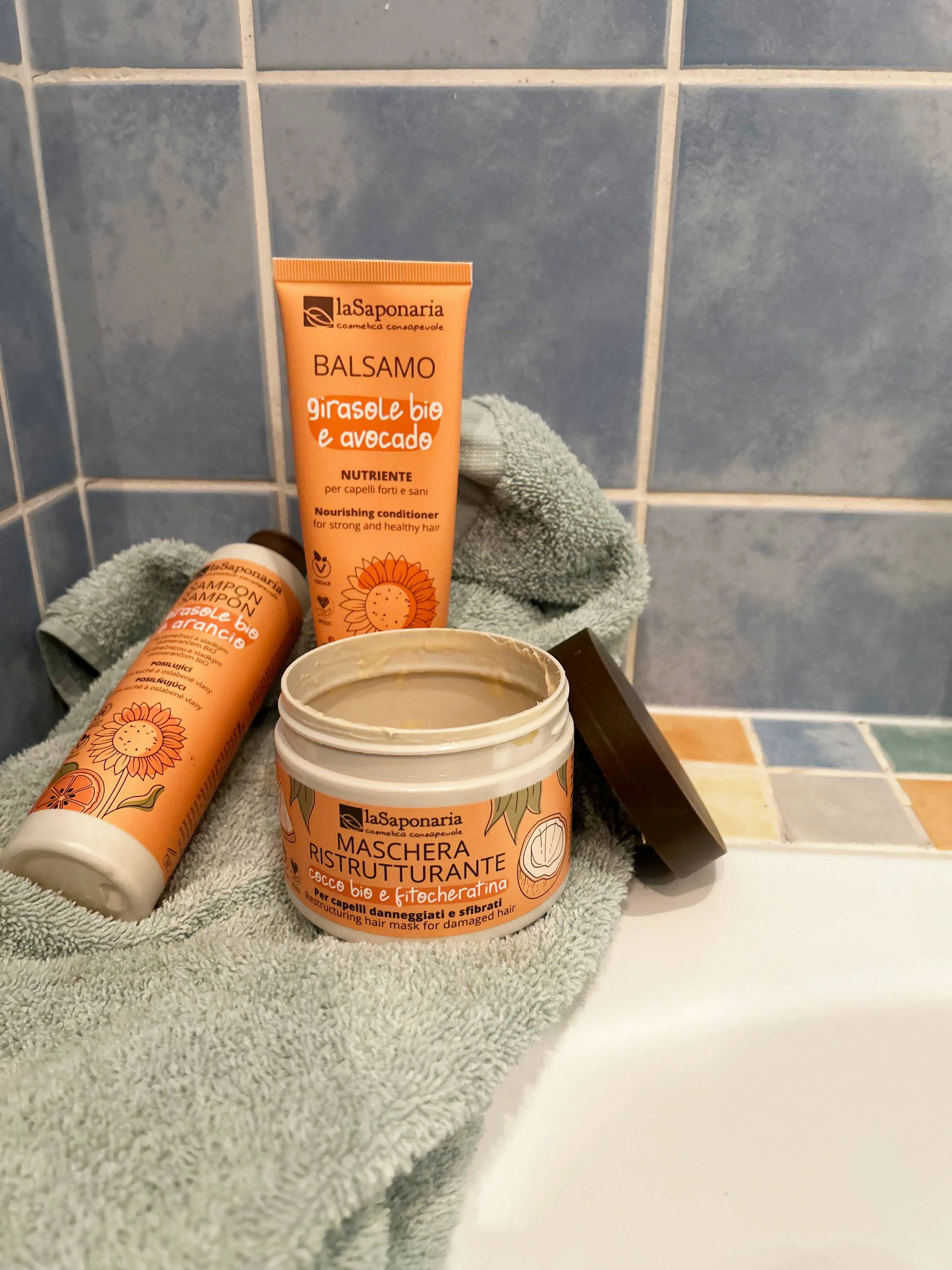 laSaponaria Champô com girassol e laranja-doce BIO 30 ml