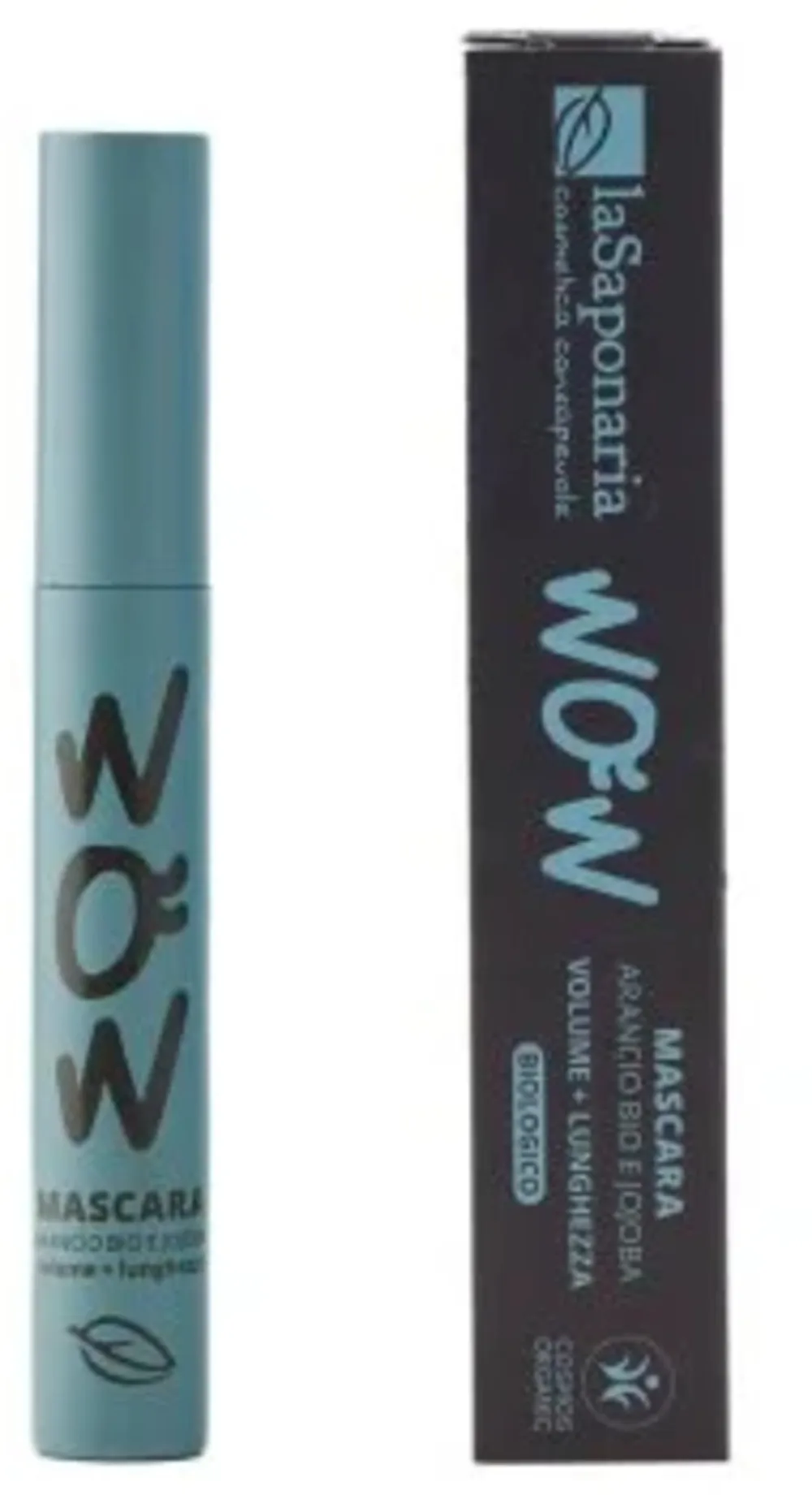 laSaponaria Máscara de pestanas Volume & Length com jojoba BIO - preta (10 ml) - para maior volume e comprimento das pestanas