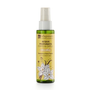 Bruma para corpo e cabelo - bruma corporal Pamper - baunilha & fava-tonka (100 ml) - para o corpo e o cabelo