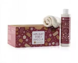 laSaponaria Pacote de ofertas Holiday Vibes - gel de duche e luvas esfoliantes