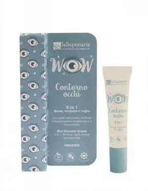 laSaponaria Creme Contorno de Olhos 3 em 1 BIO (15 ml) - para rugas, círculos e bolsas debaixo dos olhos