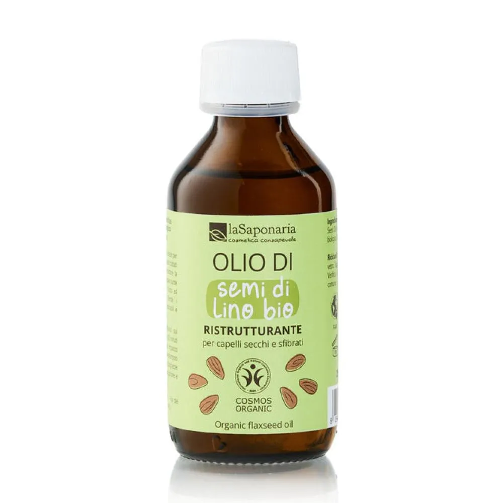 laSaponaria Óleo capilar de linhaça prensado a frio BIO (100 ml)