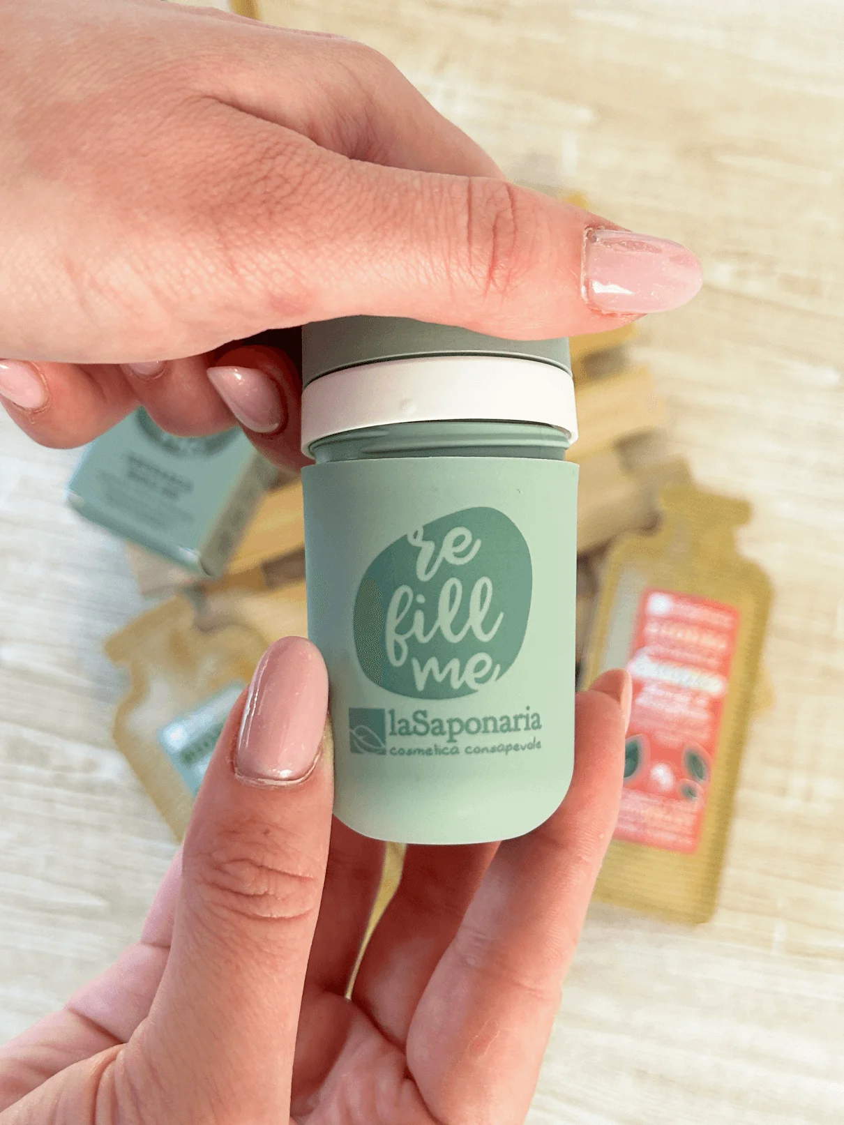 laSaponaria Recarga para desodorizante roll-on Grace - BIO sem perfume (40 ml) - para pele sensível