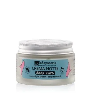 laSaponaria Creme de noite facial Deep Care para pele madura BIO (50 ml) - renovação profunda durante o sono