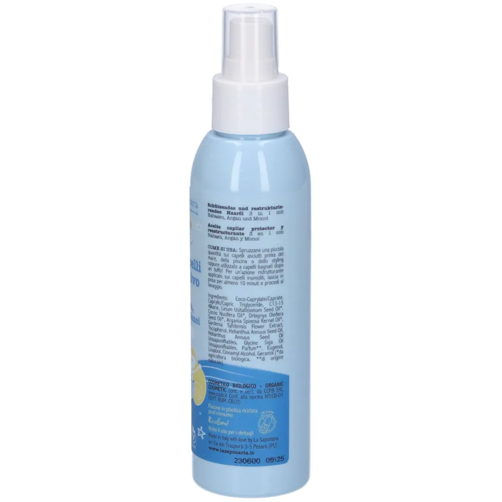 laSaponaria Óleo Capilar Protector 3 em 1 BIO (125 ml) - regenera e cuida