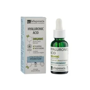 laSaponaria Sérum facial - Ácido hialurónico BIO (30 ml) - hidrata e reafirma a pele