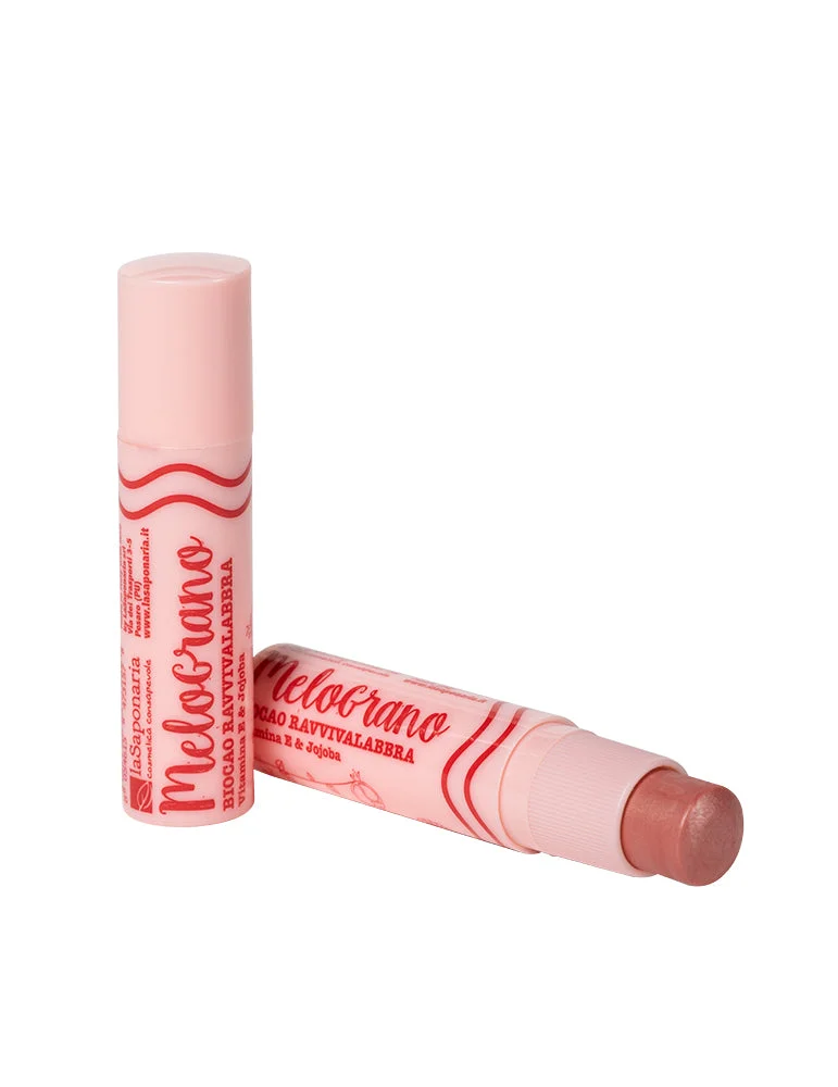 laSaponaria Bálsamo labial com cor Biocao com romã BIO (5,7 ml) - para uma cor natural dos lábios