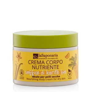 Creme corporal nutritivo com manteiga de karité BIO (200 ml) - ideal para pele seca