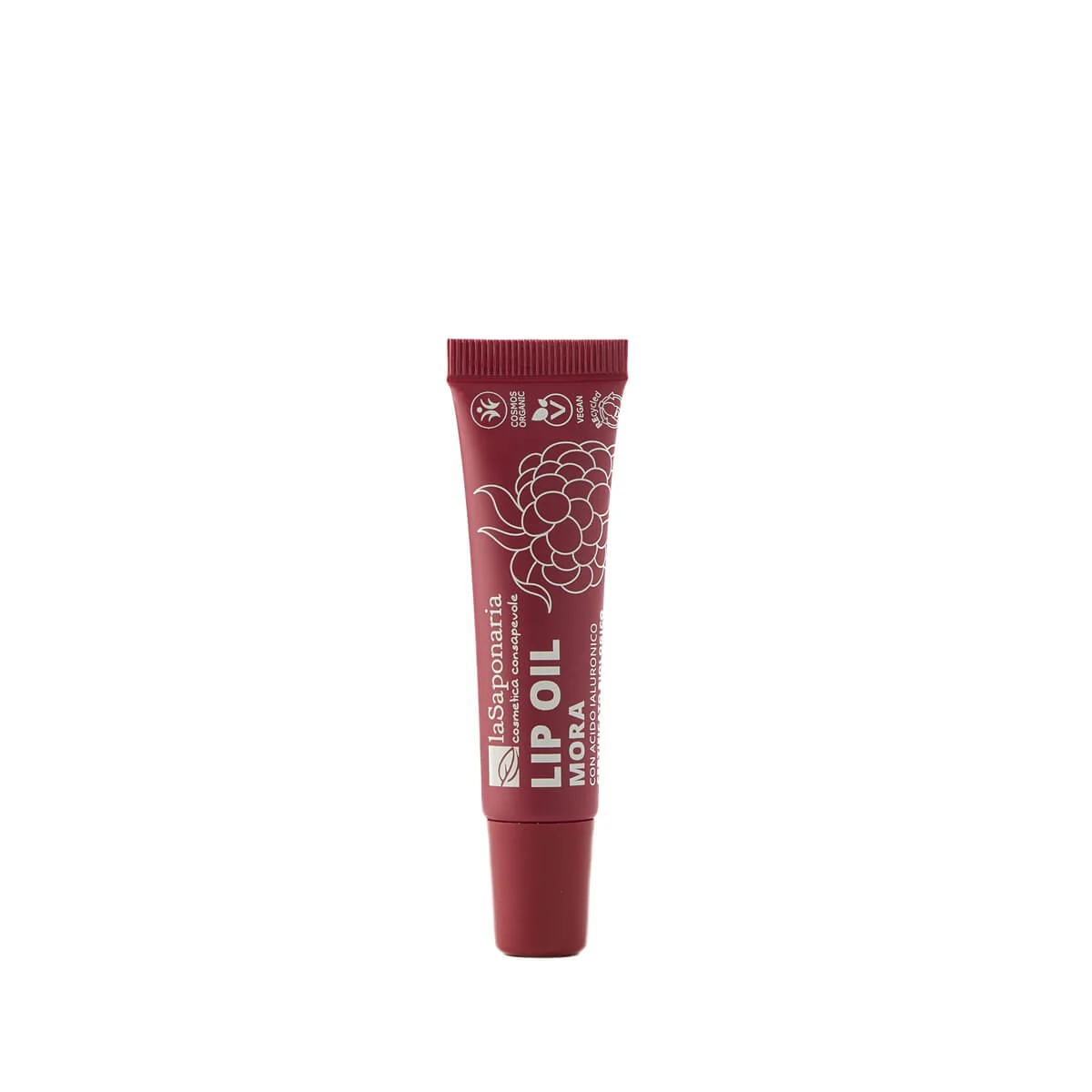 laSaponaria Óleo nutritivo para lábios com amora-preta BIO - Intense Blackberry (12 ml) - para lábios brilhantes e profundamente nutridos
