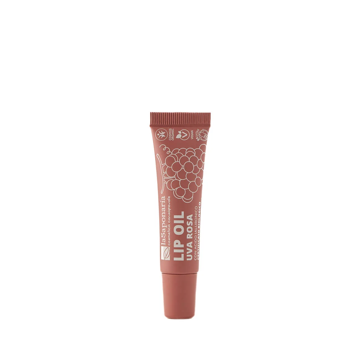 laSaponaria Óleo nutritivo para os lábios com uvas rosadas BIO - Rosy Nude (12 ml) - para lábios brilhantes e profundamente nutridos