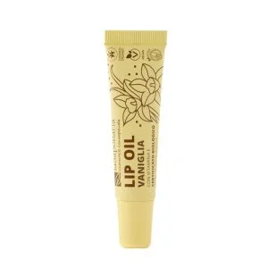 laSaponaria Óleo nutritivo para os lábios com baunilha BIO - transparente (12 ml) - para lábios brilhantes e profundamente nutridos