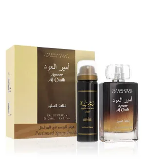 Lattafa Ameer Al Oudh conjunto de presente unissex água perfumada 100 ml + desodorante 50 ml