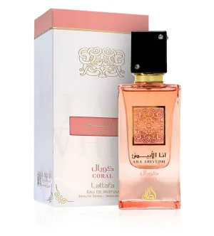 Lattafa Ana Abiyedh Coral eau de parfum para mulheres 60 ml