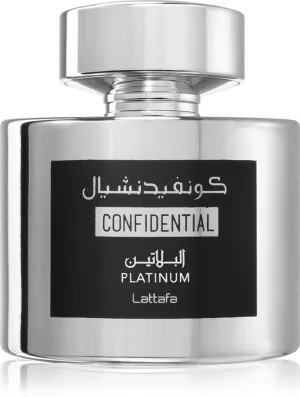 Lattafa Confidential Platinum eau de parfum para homens 100 ml