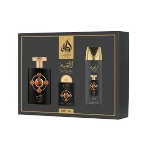 Lattafa Pride Al Qiam Gold EDP 100 ml + EDP 20 ml + DEO em spray 200 ml UNISEX