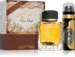 Pure Oudi conjunto de presente unissex água perfumada 100 ml + desodorante spray 50 ml 100 ml + deospray 50 ml