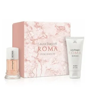 Laura Biagiotti Roma Fiori Bianchi água de toilette para mulheres 25 ml + loção corporal