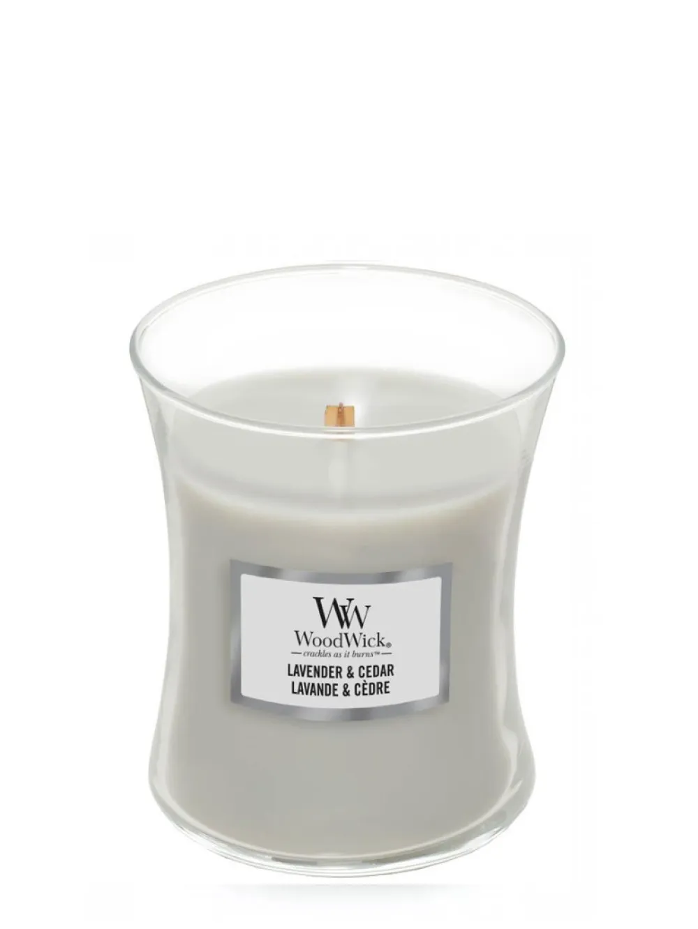 Lavanda & Cedro vela perfumada com pavio de madeira 275 g