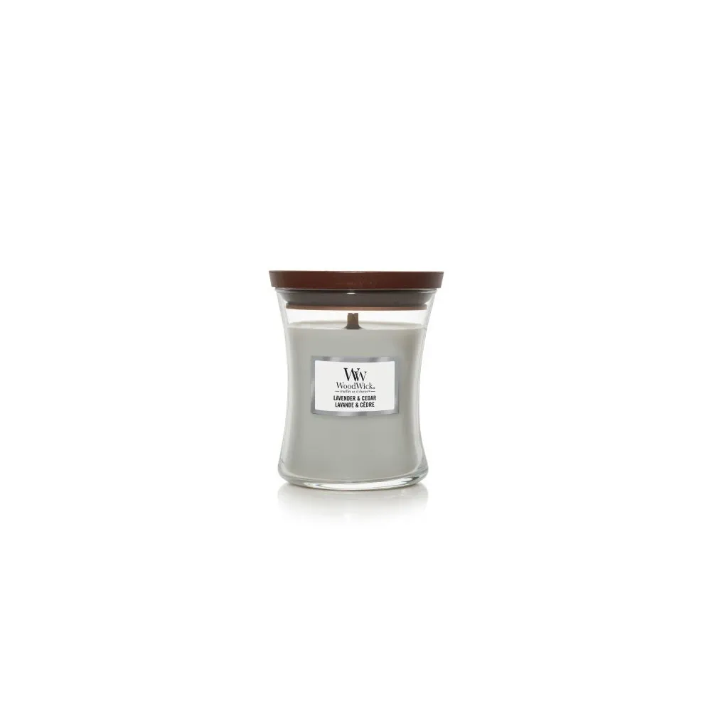Lavanda & Cedro vela perfumada com pavio de madeira 275 g