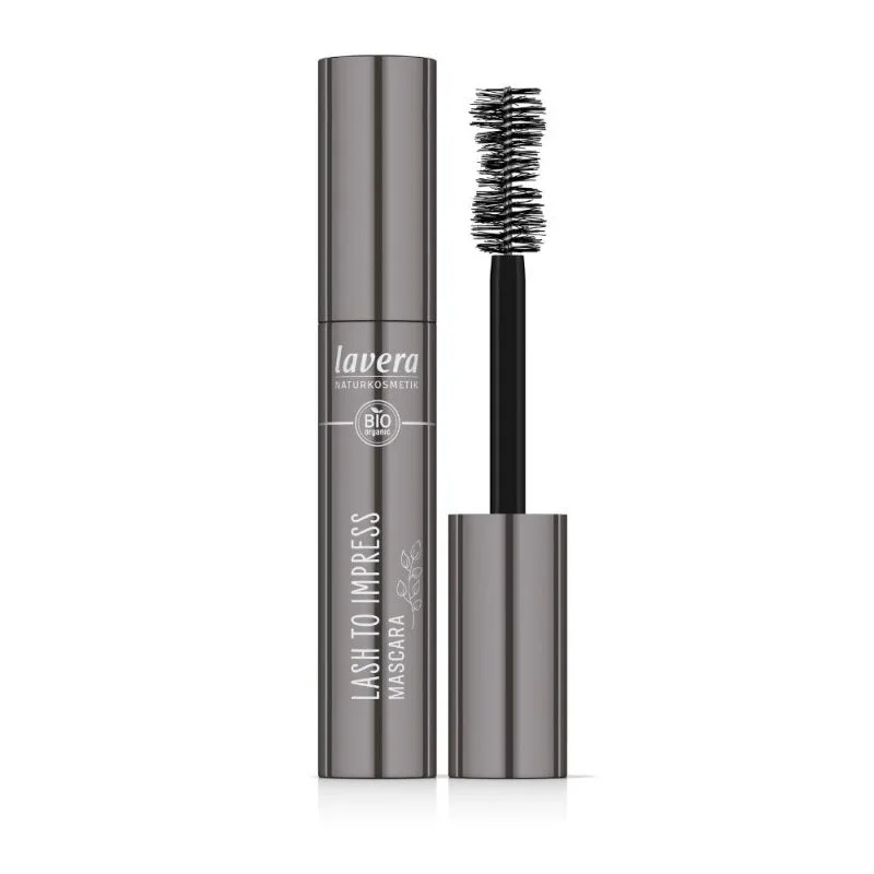 Lavera Máscara de Pestanas Lash to Impress (13 ml) - preta - volume e nutrição sem borrar
