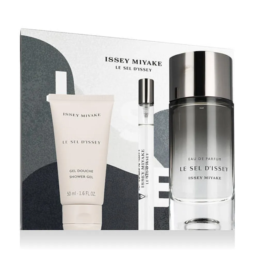 Le Sel d’Issey 100 ml + EDP MINI 10 ml + Gel de Banho eau de parfum para homens 50 ml