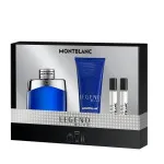 Legend Blue 100 ml + gel de duche para corpo e cabelo 100 ml + EDP MINI 2 x água de perfume para homem 8 ml