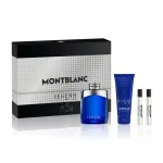 Legend Blue 100 ml + gel de duche para corpo e cabelo 100 ml + EDP MINI 2 x água de perfume para homem 8 ml