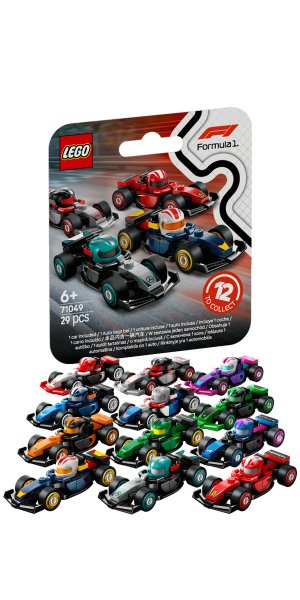 LEGO® Minifiguras 71049 Carros de Corrida de F1® Colecionáveis