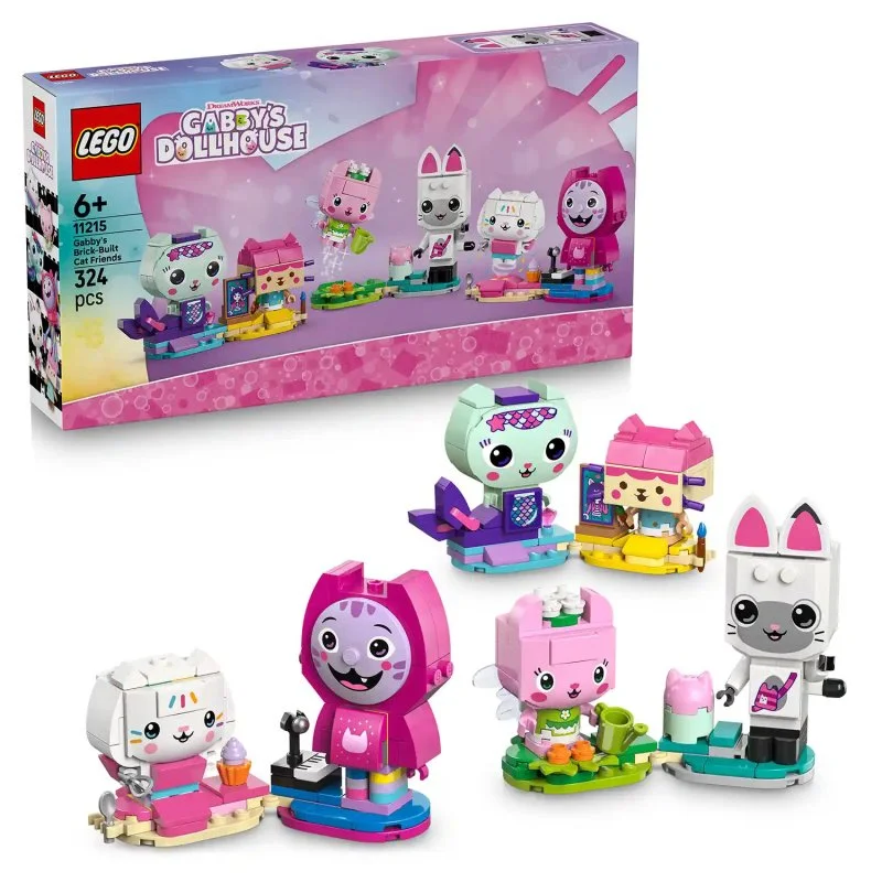 Casinha Mágica da Gábi 11215 Gábi e os amigos gatinhos de blocos de construção
