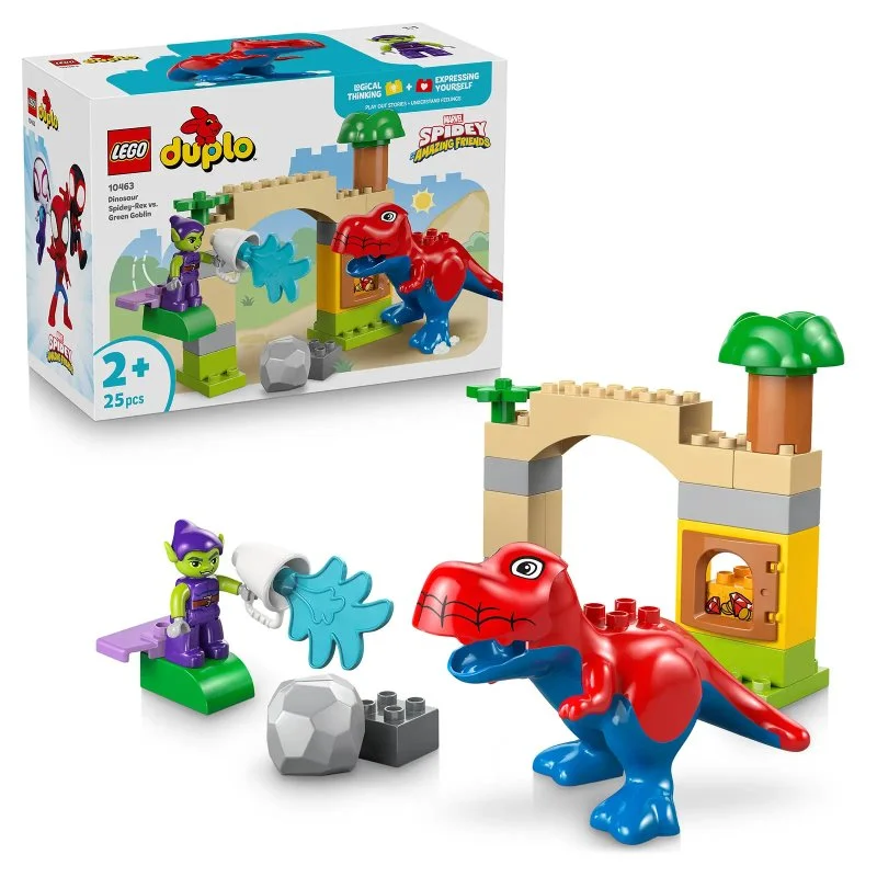 DUPLO® 10463 Dinossauro Spidey-Rex vs. Duende Verde