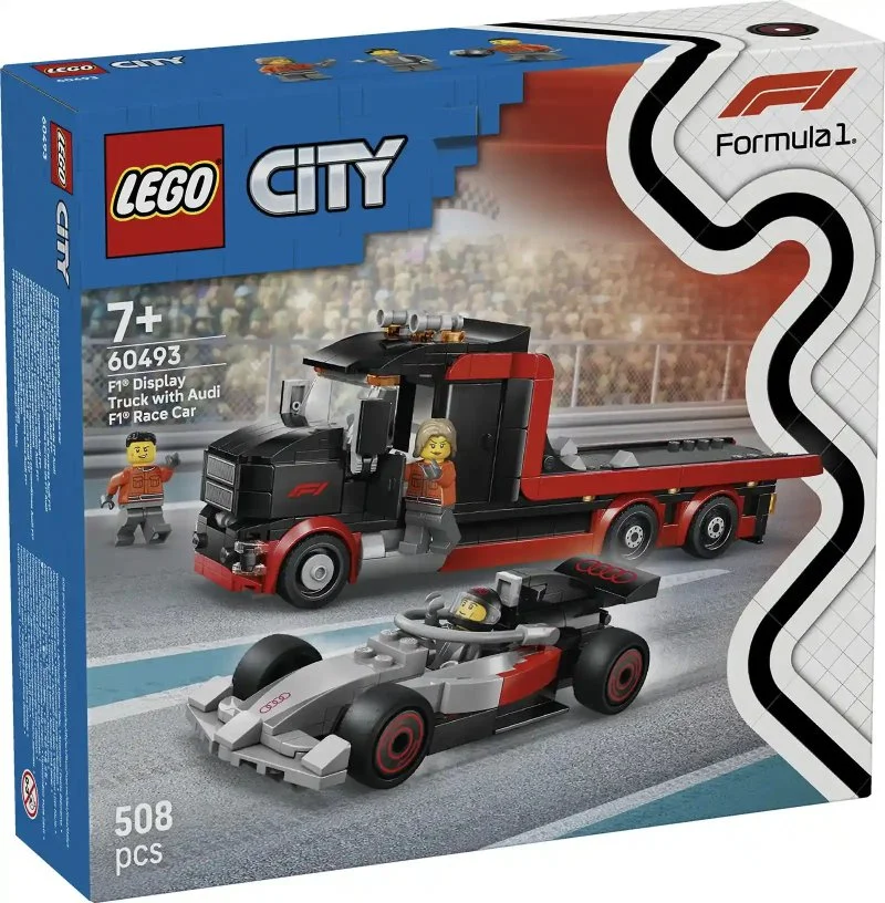 City 60493 Camião de Exposição F1® com carro de corrida Audi F1®