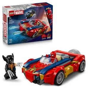 LEGO® ǀ Marvel 76336 Spider-Man e carro vs. Wolverine venomizado