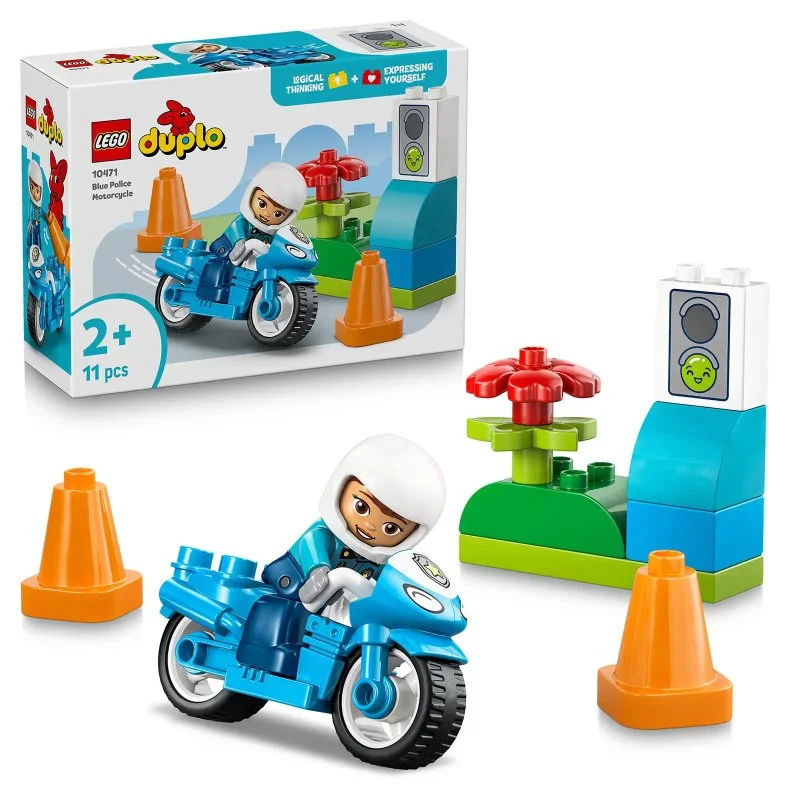 DUPLO® 10471 Moto da Polícia Azul