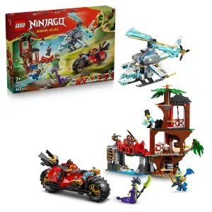 LEGO® NINJAGO® 71857 Batalha de veículos ninja e casa na árvore