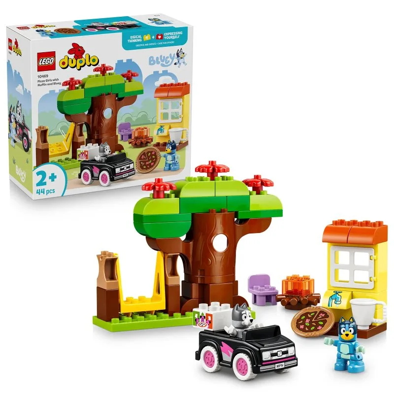 DUPLO® 10469 Muffin, Bluey e entrega de pizza
