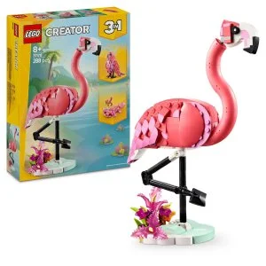 LEGO® Creator 3 em 1 31170 Animais Selvagens: Flamingo Rosa