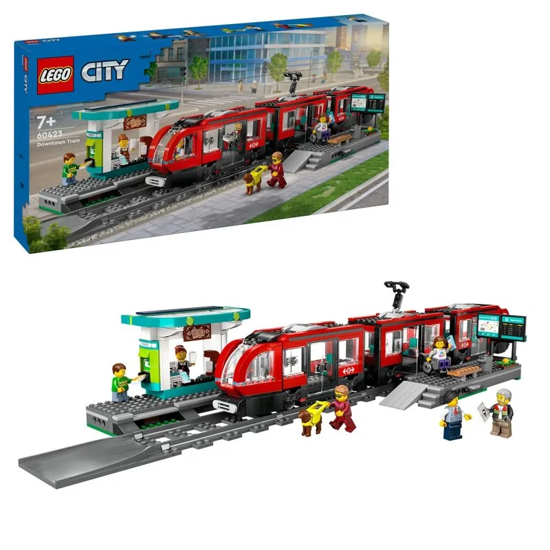 City 60423 Elétrico e paragem no centro da cidade