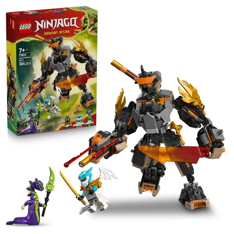 NINJAGO® 71854 Robô de expedição do Cole e Zane Dragão