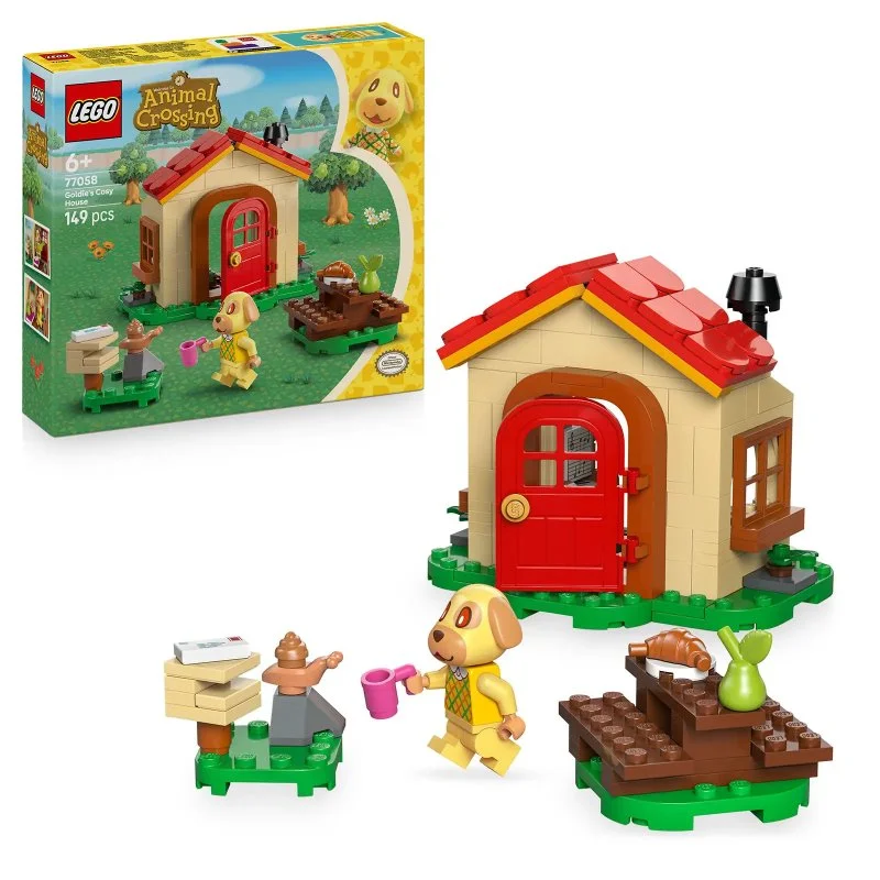 Animal Crossing™ 77058 Goldie e a sua casa acolhedora