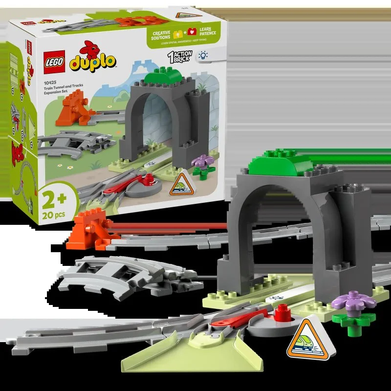 DUPLO® 10425 Túnel ferroviário e trilhos – conjunto de expansão