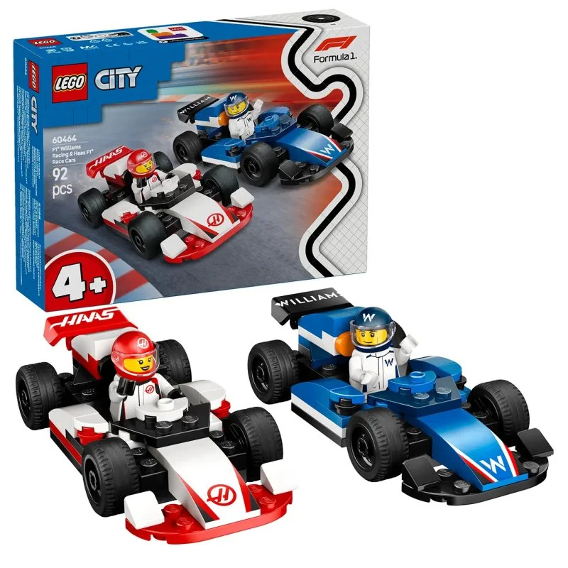 City 60464 Carros de corrida da F1® Williams Racing e Haas F1®