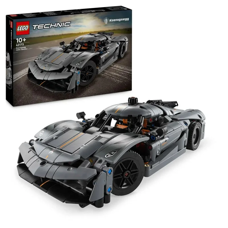 Technic 42173 hipercarro cinza Koenigsegg Jesko Absolut